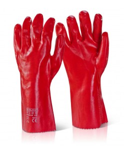 PVC Red Hand Gloves