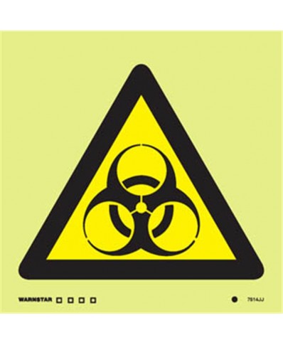 Bio hazard symbol-Photoluminscent 