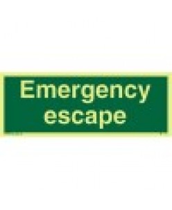 Emergency Escape Sign(text only)-Photoluminscent